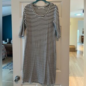 Sonnet James Play Dress- Black and White Striped. Size M.